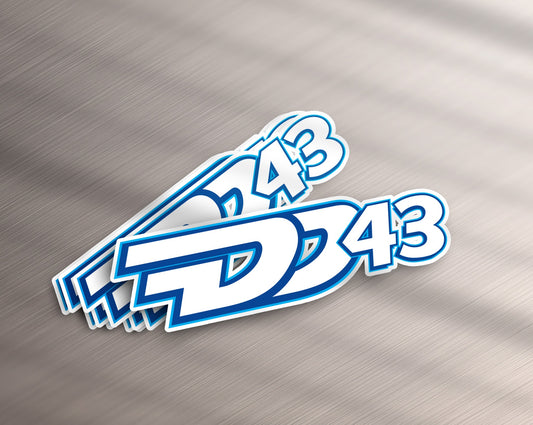 DD43 Sticker - [Daniel Dye Racing Shop]