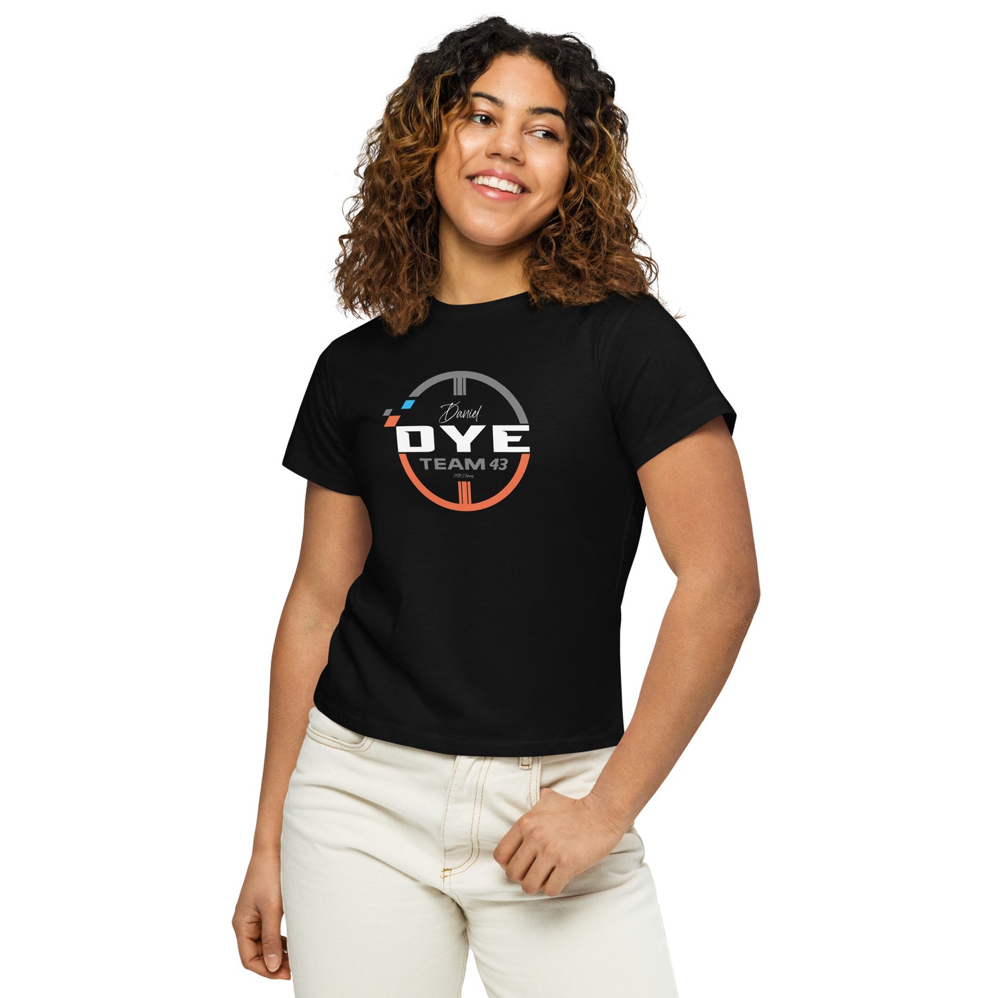Women’s high-waisted t-shirt - [Daniel Dye Racing Shop]